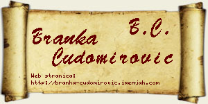 Branka Čudomirović vizit kartica